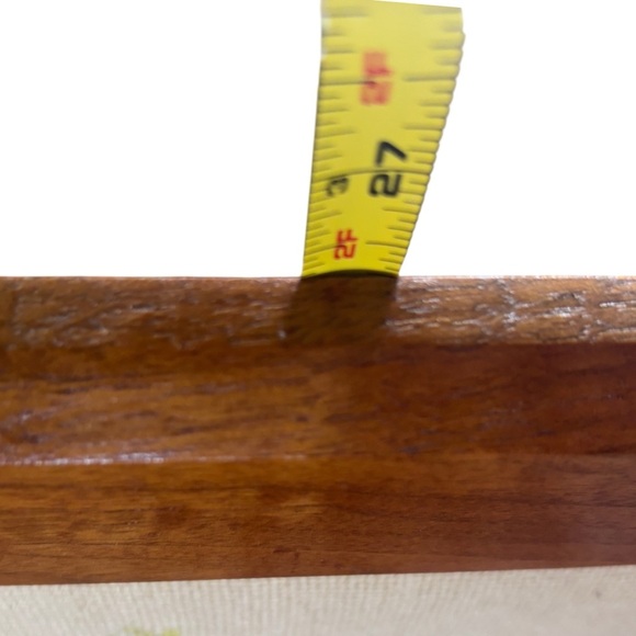 Vtg Handmade Needlepoint Framed Floral Bouquet Picture 26.5 x 22.5 Cottage Core - Picture 8 of 16